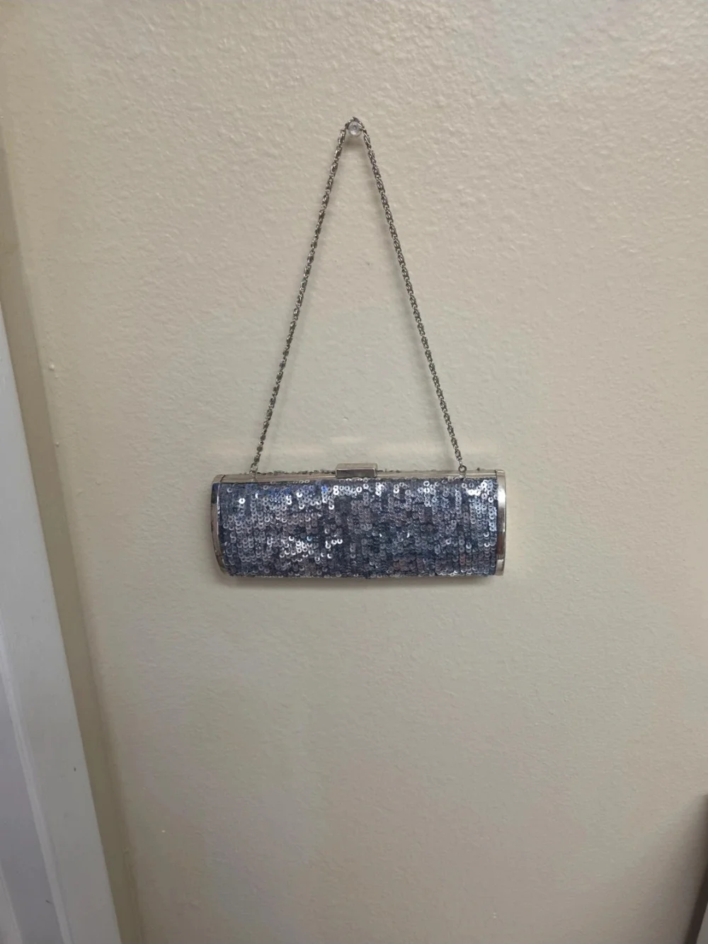 Silver Clutch Bag